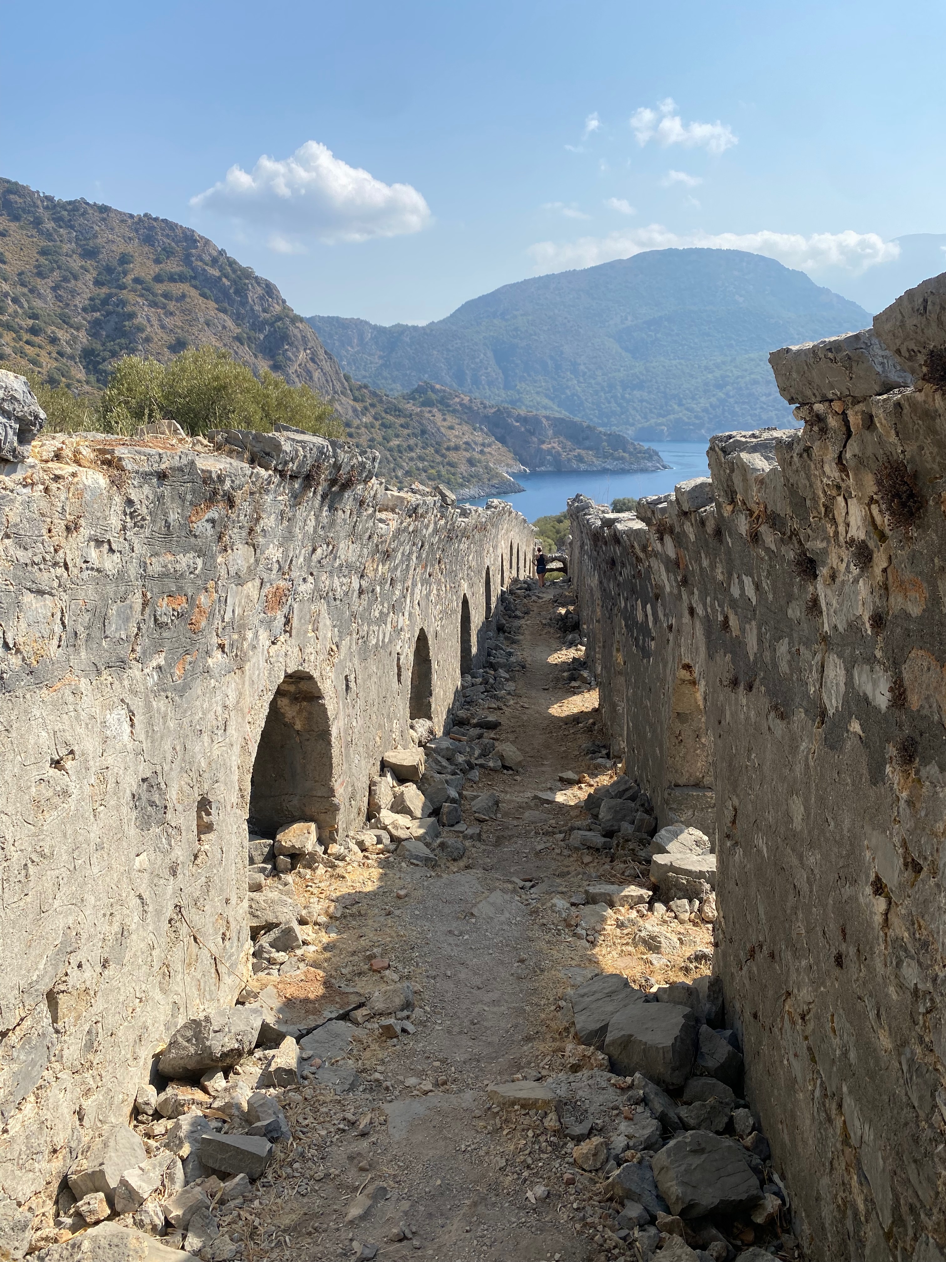corridor ruins, Gemiler Island — photograph by A.B. Quine